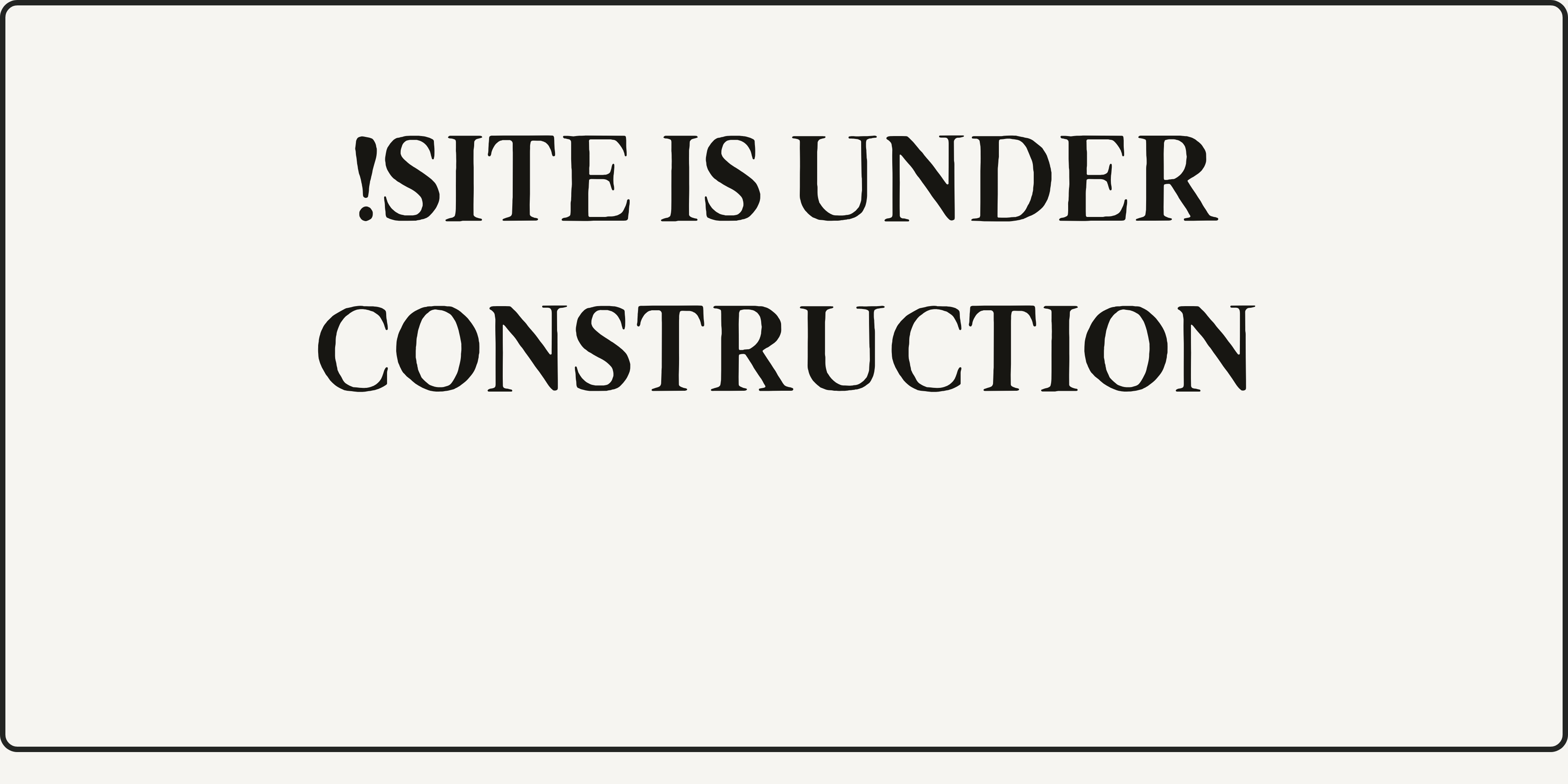site is unnder